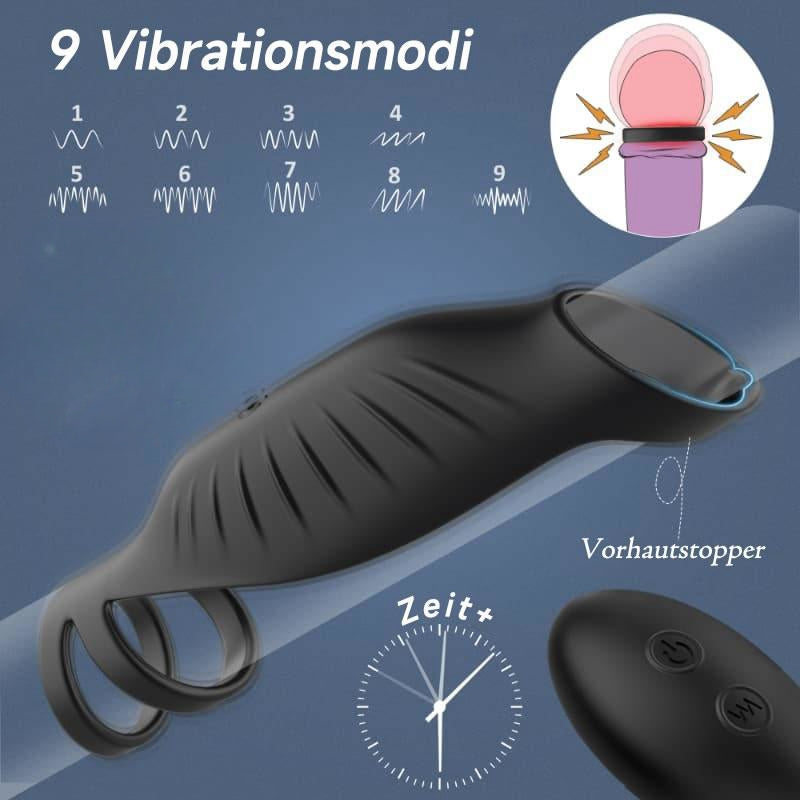 【Heiße neue Produkte】ocheffizienter Penisring durch Vibration mit 9 Frequenzen