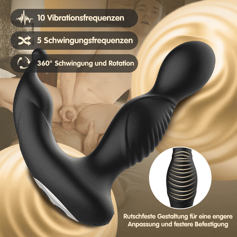 Schwingender Engel - 10 Vibrationsmodi, 5 Schwingungsmodi, 360° Rundum-Stimulation, Prostata-Orgasmus-Meister