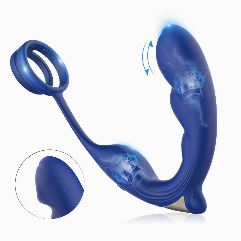 Blue Wing 9 Vibrierendes Massagegerät doppelter Penisring